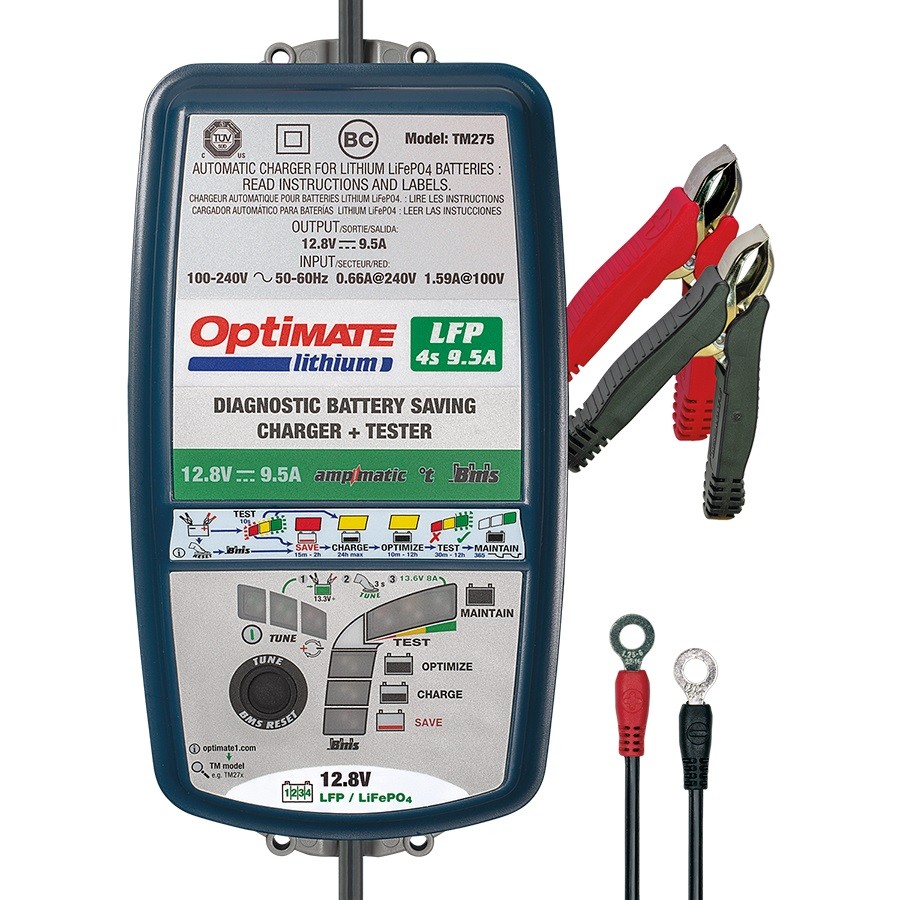 Cargador/Mantenedor de baterías OPTIMATE LITHIUM 9.5 TM-274 3