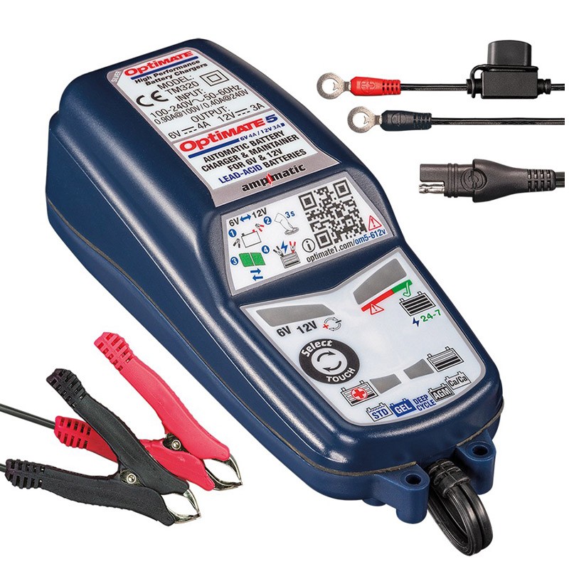 Cargador/Mantenedor de baterías OPTIMATE 5 6V-12V TM-320 4