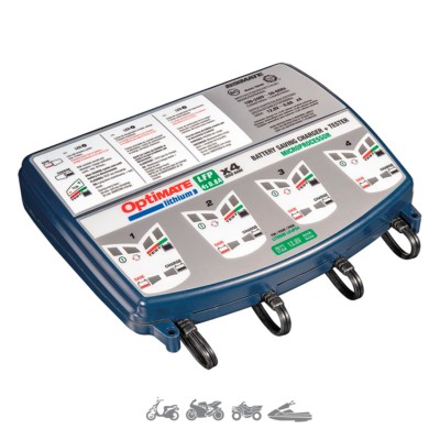 Cargador/Mantenedor de baterías OPTIMATE LITHIUM 4S 4 X 0,8A TM-484