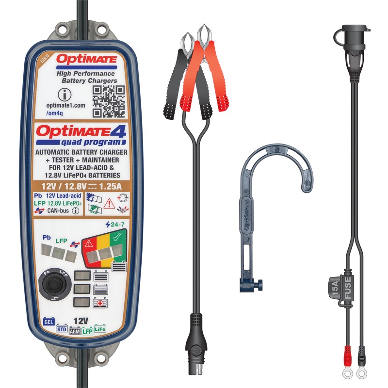 Cargador/Mantenedor de baterías OPTIMATE 4 QUAD PROGRAM TM-630 2