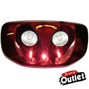 Bifaro Piaggio Typhoon '93-'97 Cromado Rojo