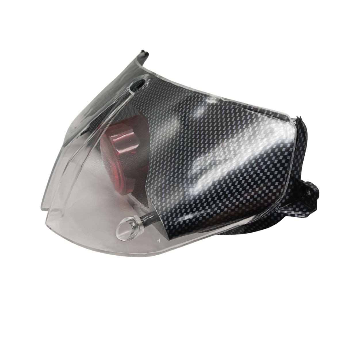 Piloto Peugeot Speedfight II cristal transparente interior rojo base carbono no homologado