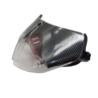 Piloto Peugeot Speedfight II cristal transparente interior rojo base carbono no homologado