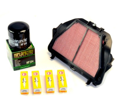 Kit de Filtros + Bujías Yamaha YZF 600 R6 '08-'09