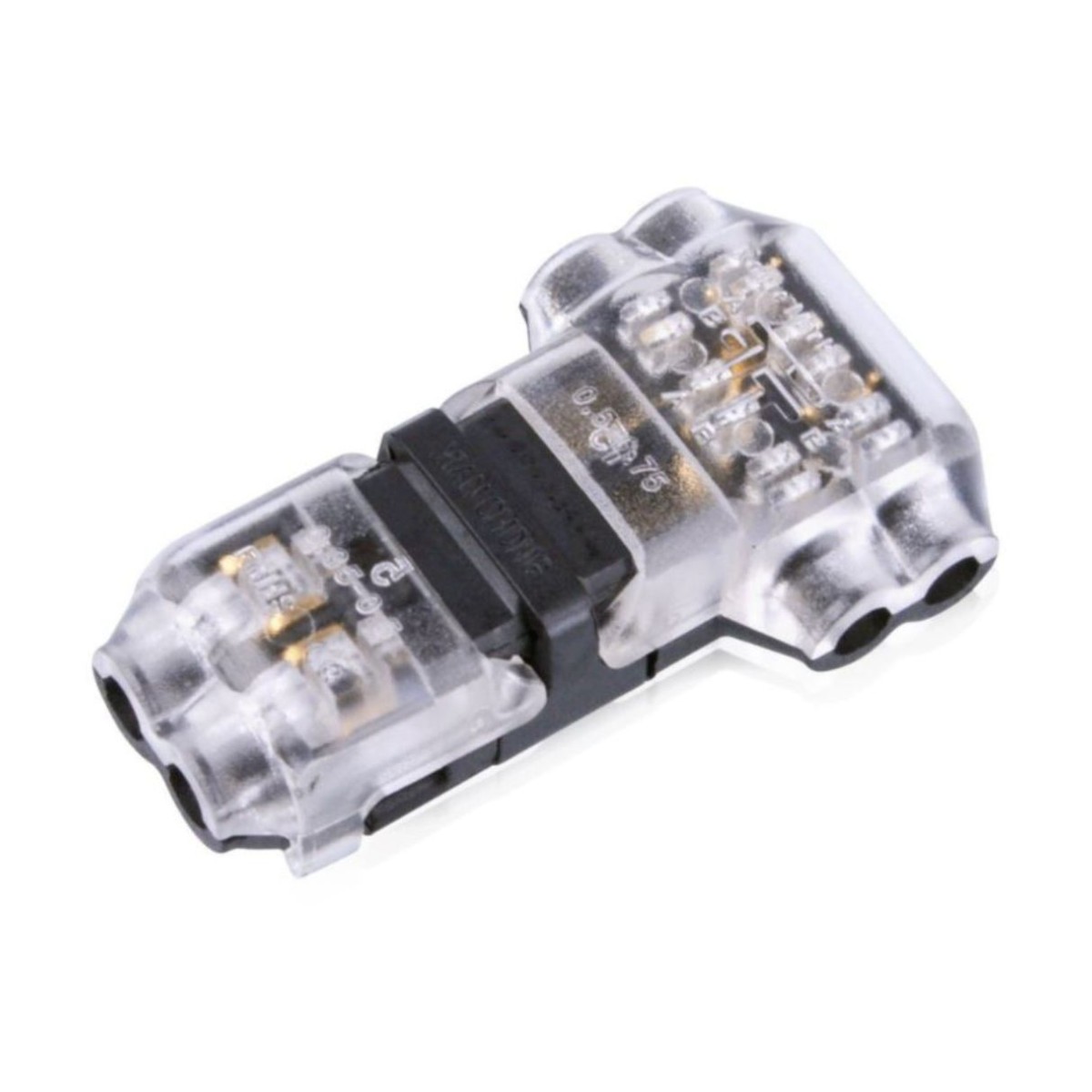 Conector rápido en T para cables 2 pines - Instalación segura y eficiente