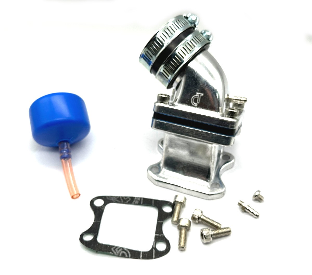 Tobera de admision para motores Honda y Peugeot Scooter 32mm.