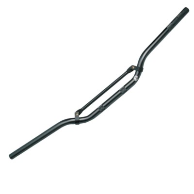 Manillar negro con diámetro de 22mm, longitud de 810mm y altura de 105mm para bicicleta