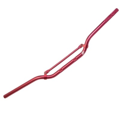 Imagen del manillar de aluminio rojo de 22mm de diámetro y 810mm de ancho