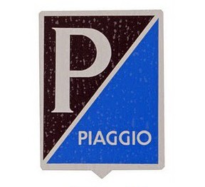 Letrero Piaggio tipo tarjeta