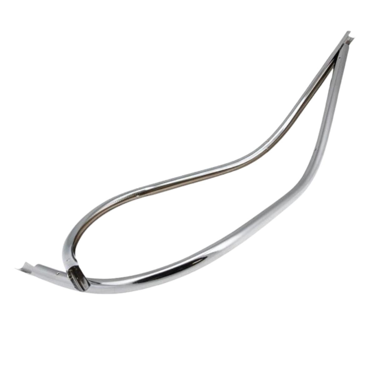 Borde de bordón cromado Vespa dos piezas con tornillos para modelos GT, GTR, Super, Sprint, Veloce