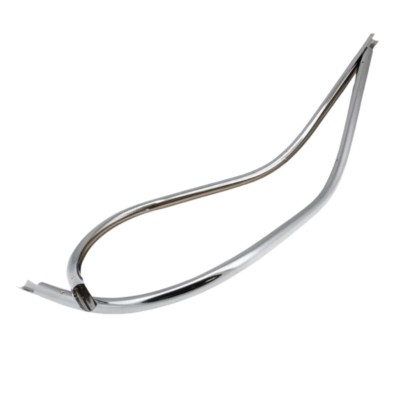 Borde de bordón cromado Vespa dos piezas con tornillos para modelos GT, GTR, Super, Sprint, Veloce