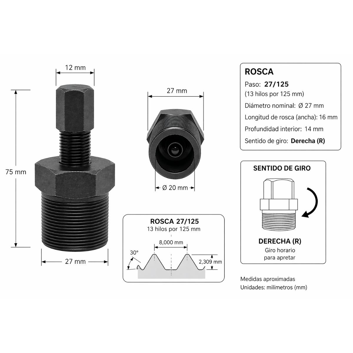 Extractor volante magnético compatible FEMSA Vespa Lambretta 2