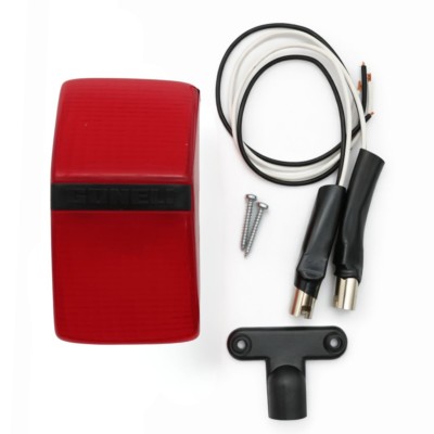 Piloto trasero flexible rojo para moto de trial