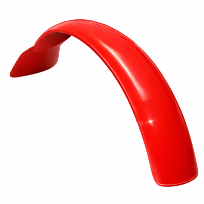 Guardabarros delantero trial rojo con faldón para motos clásicas