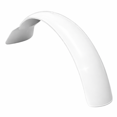 Guardabarros delantero trial blanco con faldón para motos clásicas