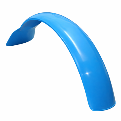 Guardabarros delantero trial azul con faldón para motos clásicas