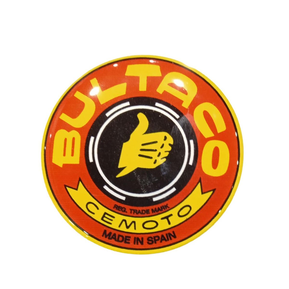 Anagrama depósito Bultaco Rojo 56mm. Resina Flexible