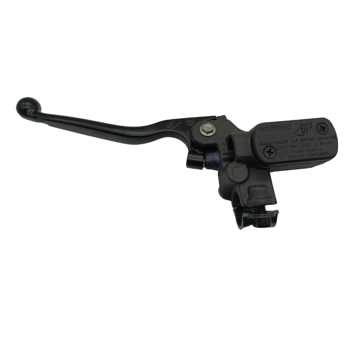 Bomba de freno o embrague izquierda AJP universal con salida lateral y caudal de 11 mm