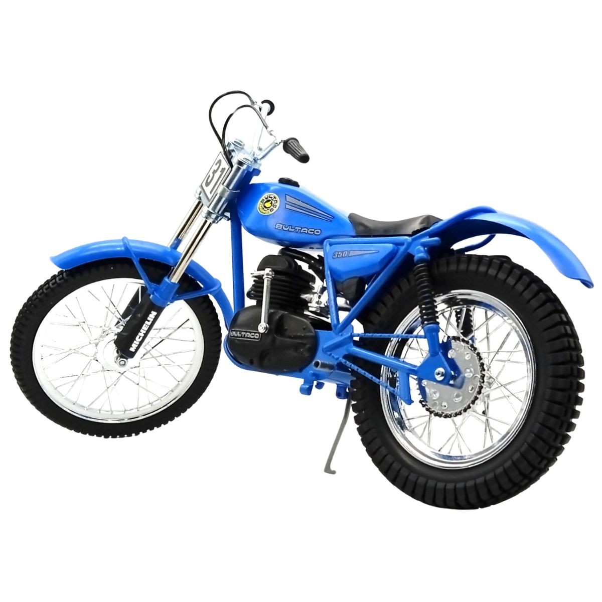 Bultaco Sherpa T198-199 Azul Réplica escala 1:6