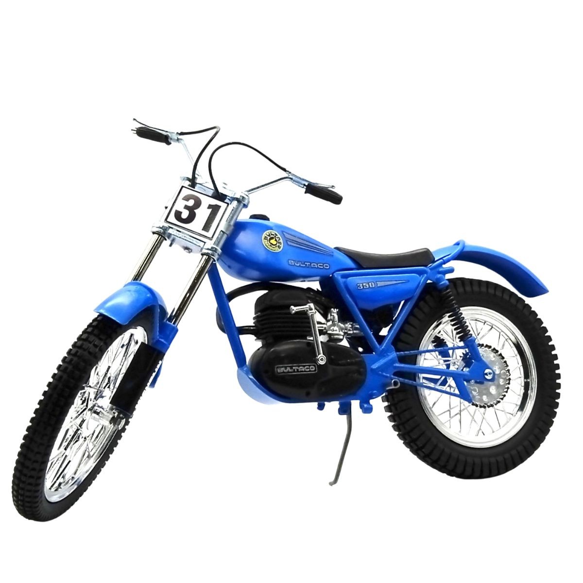 réplica moto trial azul bultaco