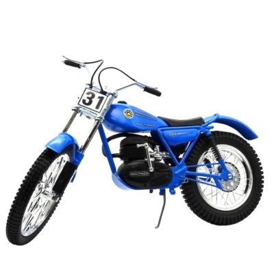 réplica moto trial azul bultaco