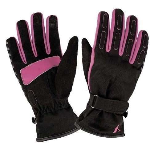 Guantes By City PORTLAND II LADY Invierno Negro/Rosa