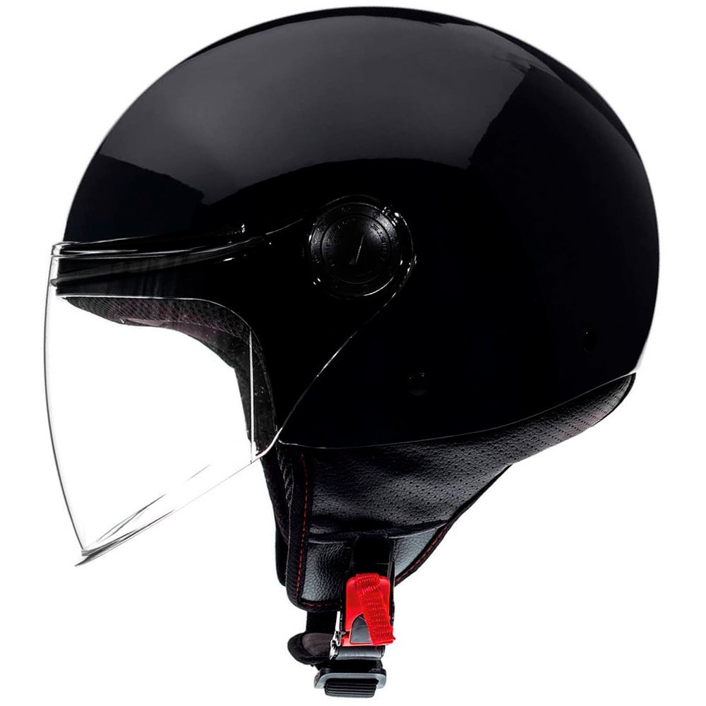 Casco Jet MT STREET S SOLID A1 Negro Brillo