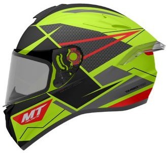 Casco Integral MT TARGO PRO PODIUM D1 AMARILLO FLUOR BRILLO