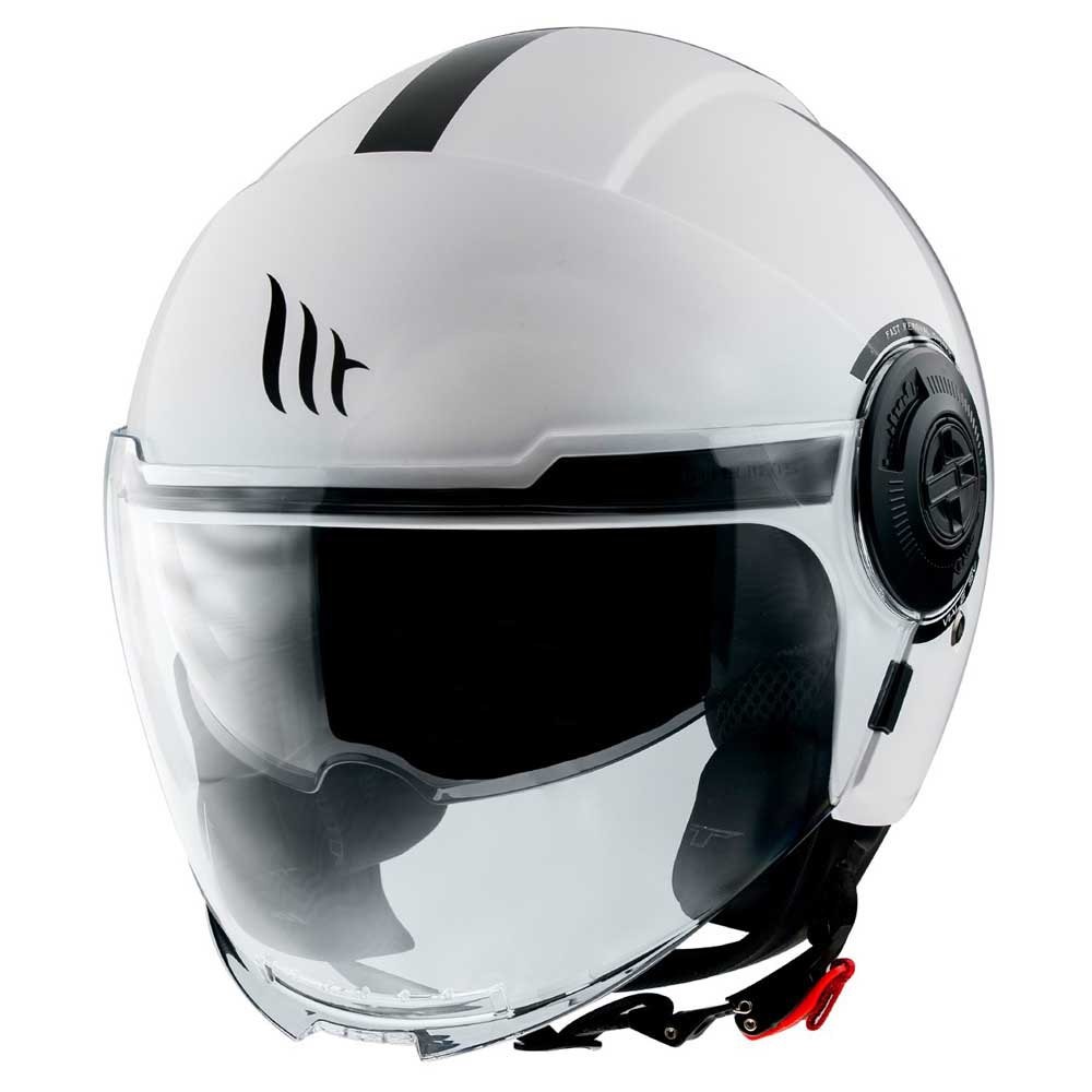 Casco Jet MT VIALE SV S SOLID A0 Blanco Brillo