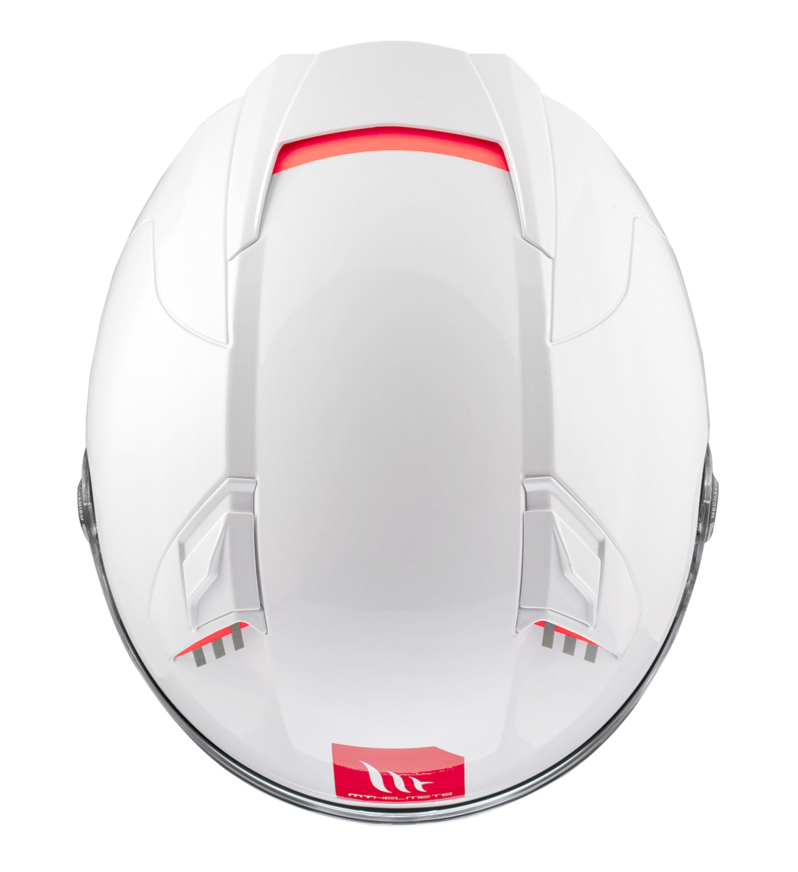 Casco Integral MT REVENGE 2 S SOLID A0 Blanco Brillo 4