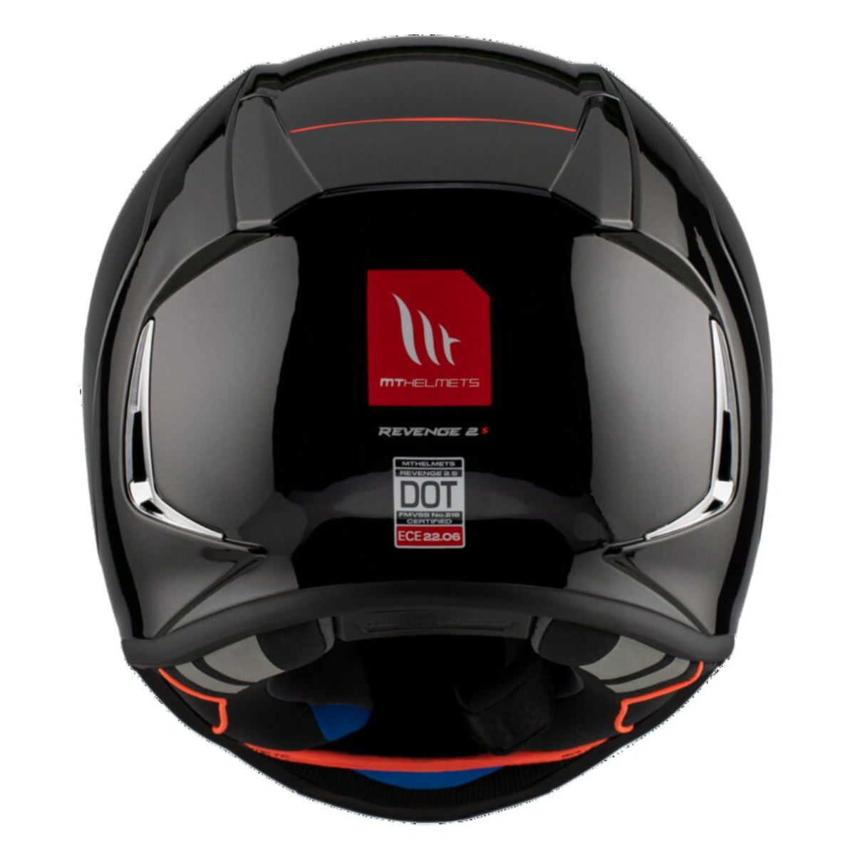 Casco Integral MT REVENGE 2 S SOLID A1 Negro Brillo