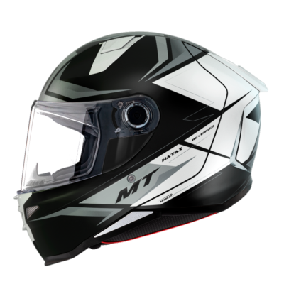 Casco Integral MT REVENGE 2 S HATAX B2 Negro/Blanco Brillo ECE 22.06