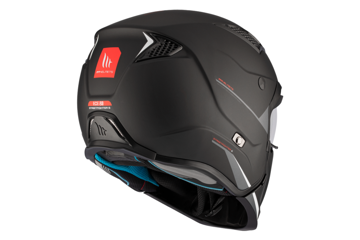 Casco Convertible MT STREETFIGHTER SV S SOLID A1 Negro Mate