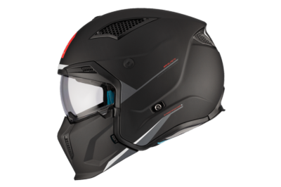 Casco Convertible MT STREETFIGHTER SV S SOLID A1 Negro Mate