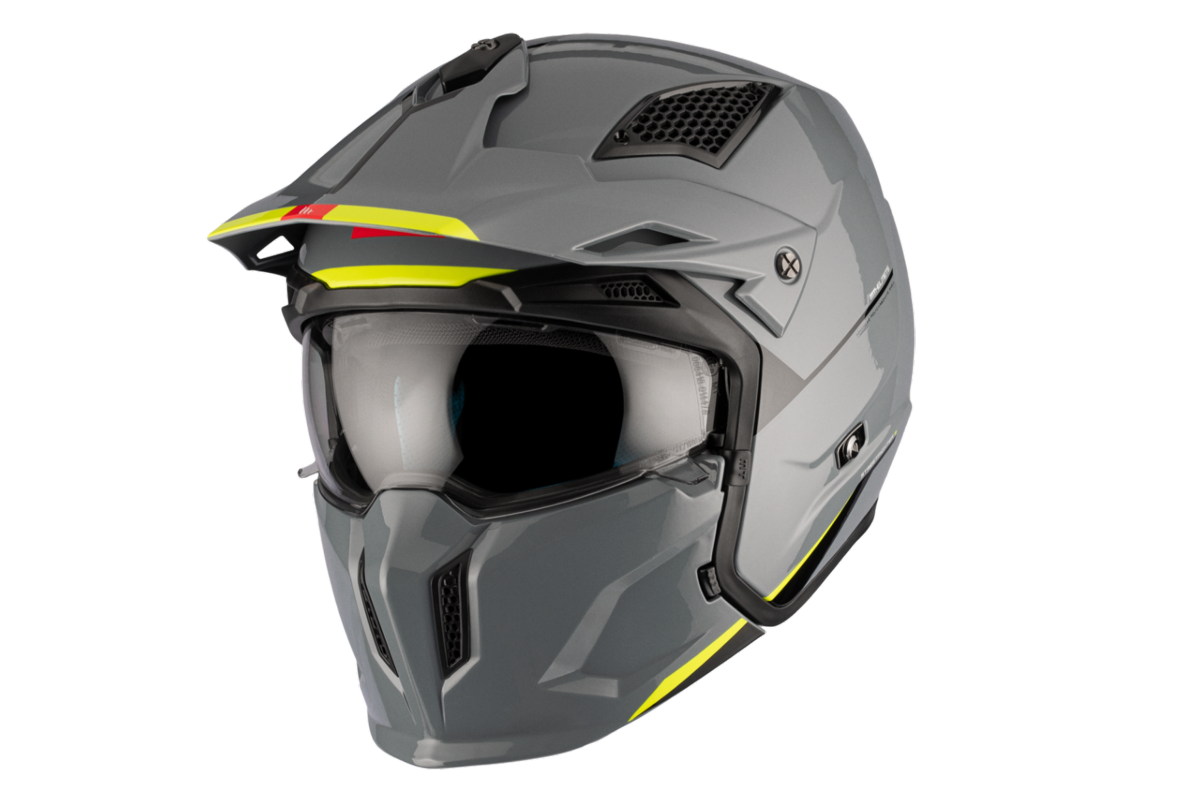 Casco Convertible MT STREETFIGHTER SV S SOLID A22 Gris Brillo