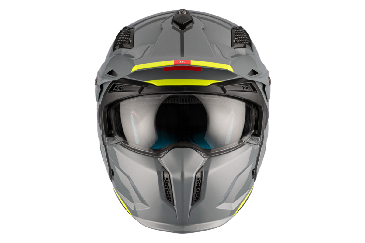 Casco Convertible MT STREETFIGHTER SV S SOLID A22 Gris Brillo