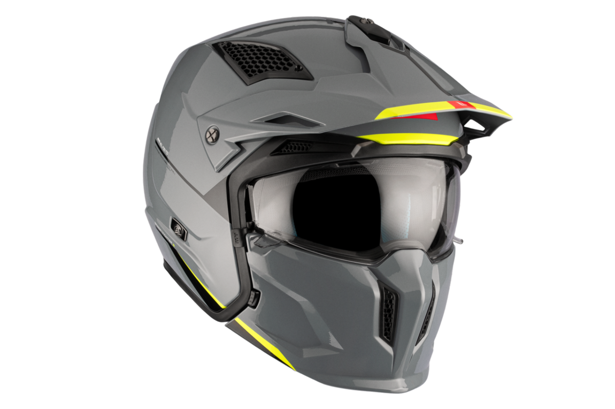 Casco Convertible MT STREETFIGHTER SV S SOLID A22 Gris Brillo