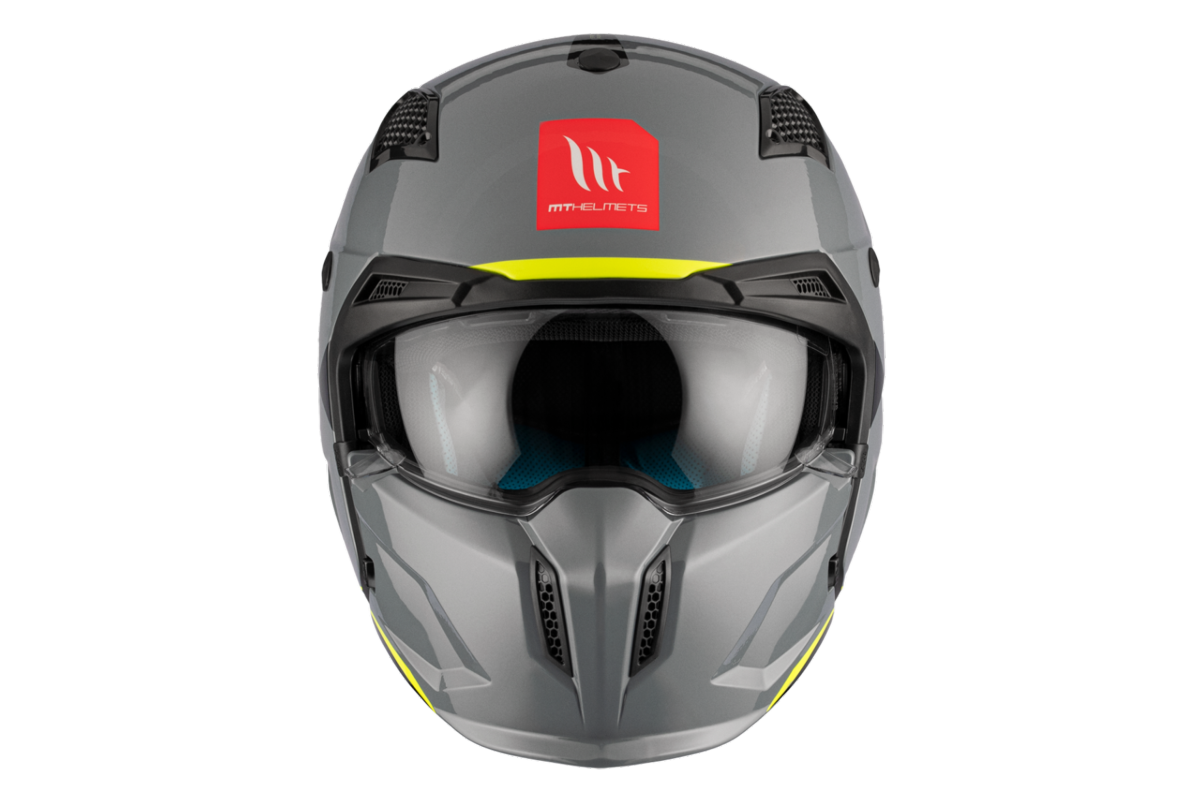 Casco Convertible MT STREETFIGHTER SV S SOLID A22 Gris Brillo