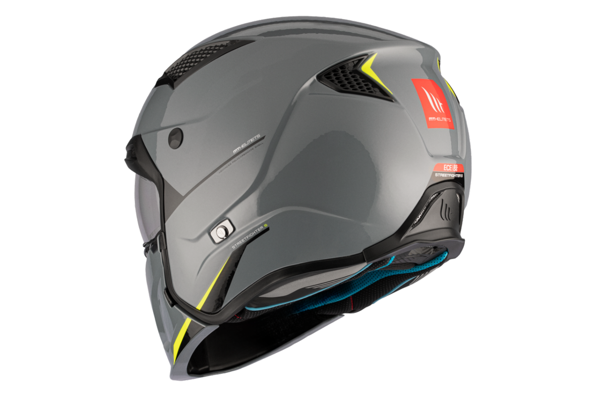 Casco Convertible MT STREETFIGHTER SV S SOLID A22 Gris Brillo