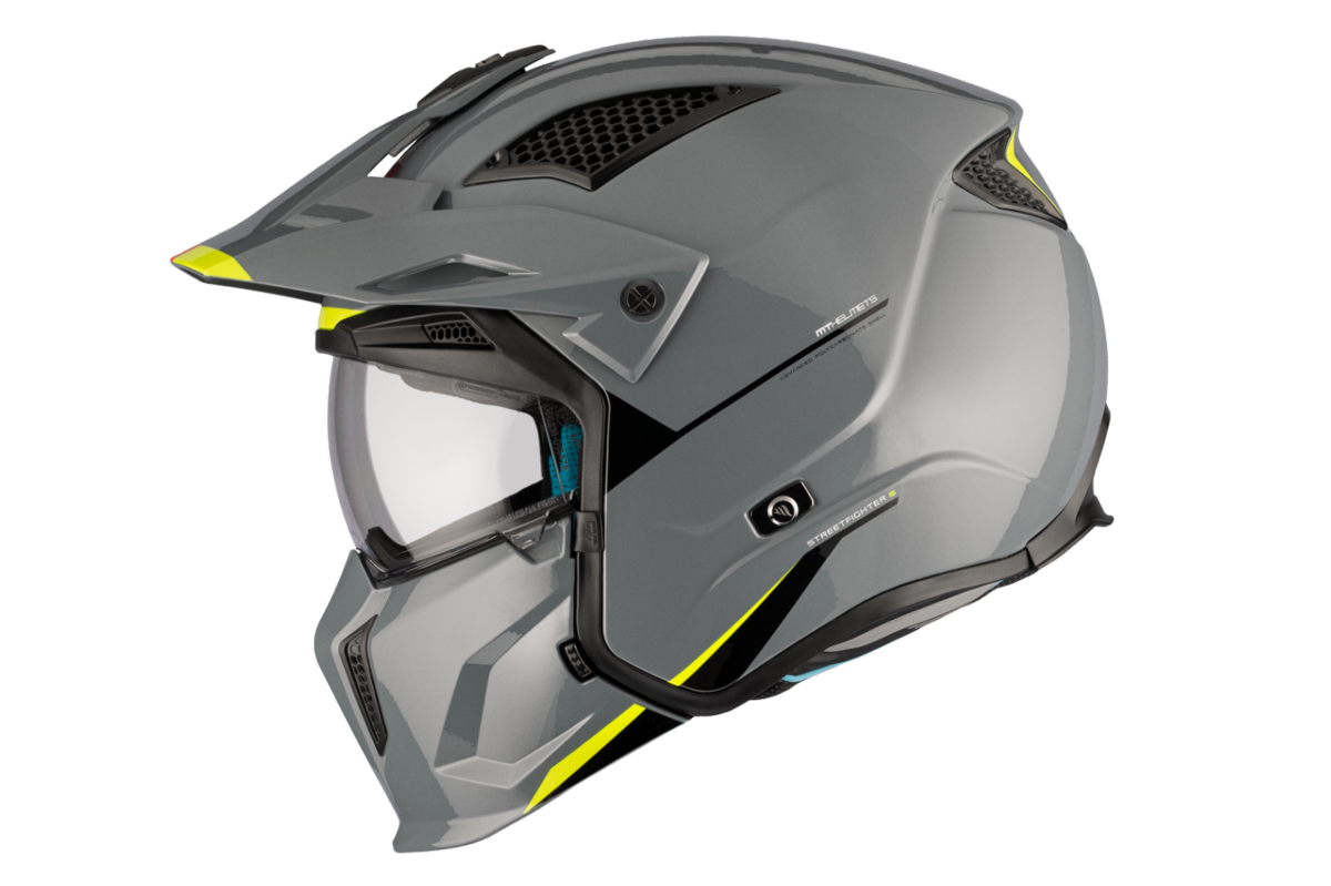 Casco Convertible MT STREETFIGHTER SV S SOLID A22 Gris Brill