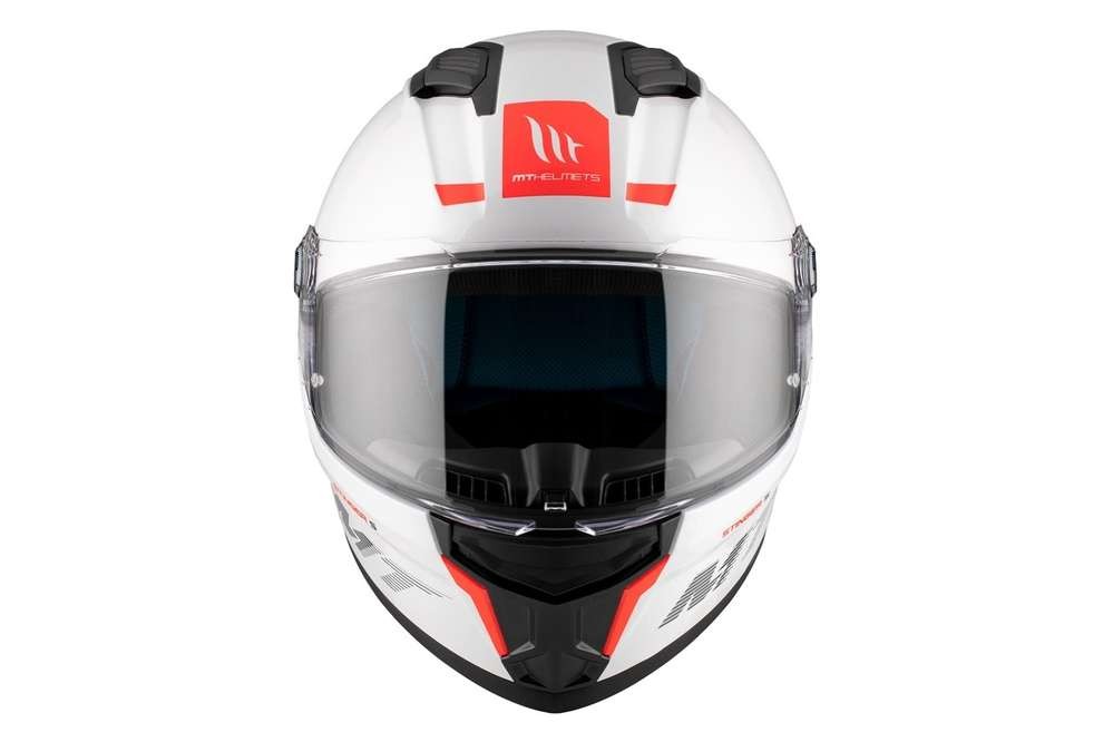 Casco Integral MT FF126 STINGER 2 SOLID A0 BLANCO PERLA BRILLO