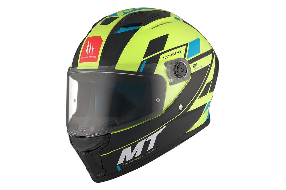 Casco Integral MT FF126 STINGER 2 ZIVZE C3 Fluor Mate