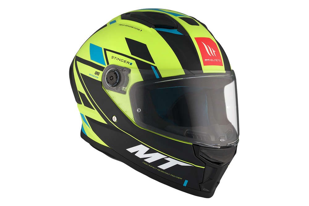 Casco Integral MT FF126 STINGER 2 ZIVZE C3 Fluor Mate