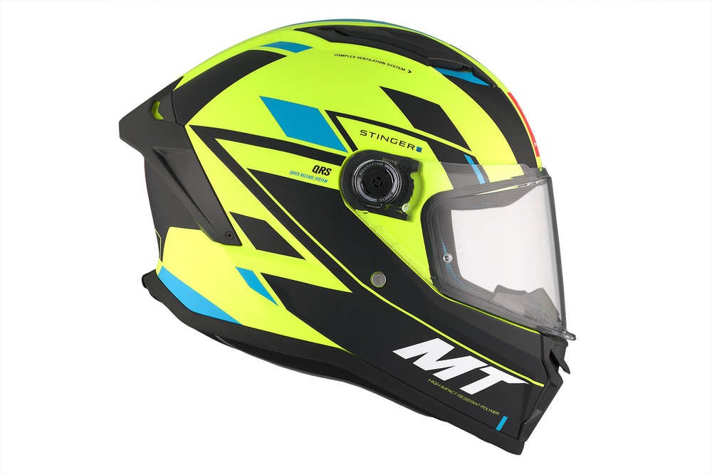 Casco Integral MT FF126 STINGER 2 ZIVZE C3 Fluor Mate