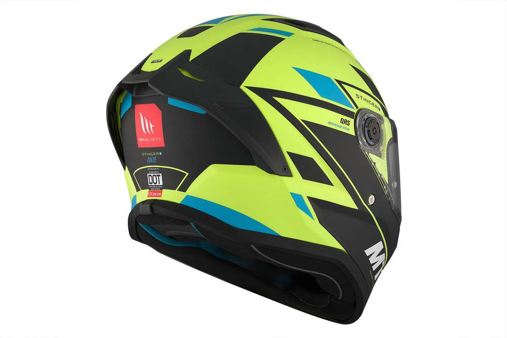 Casco Integral MT FF126 STINGER 2 ZIVZE C3 Fluor Mate