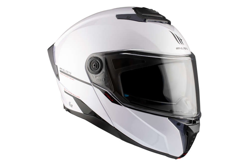 Casco Modular MT ATOM 2 SV SOLID A0 BLANCO BRILLO