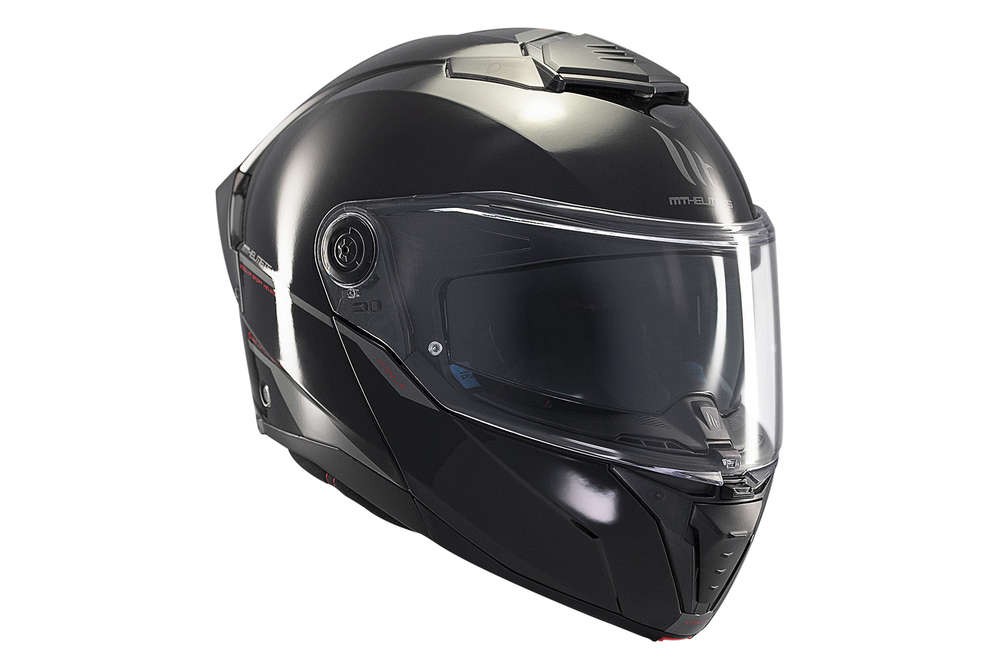 Casco Modular MT ATOM 2 SV SOLID A1 NEGRO BRILLO 2