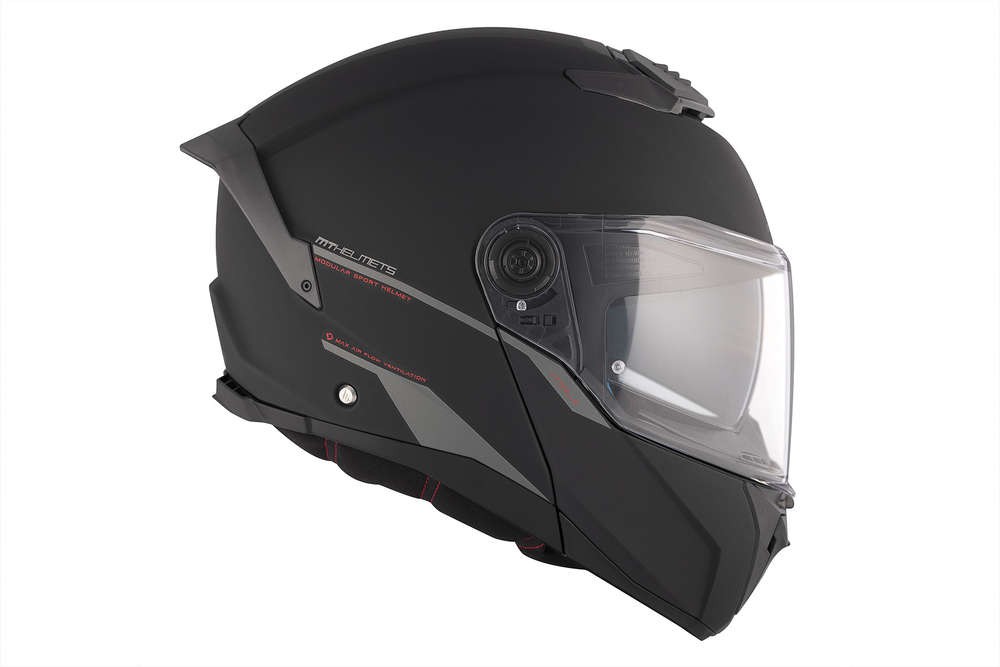 Casco Modular MT ATOM 2 SV SOLID A1 NEGRO MATE