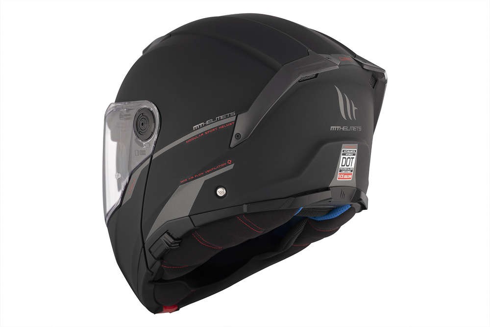 Casco Modular MT ATOM 2 SV SOLID A1 NEGRO MATE