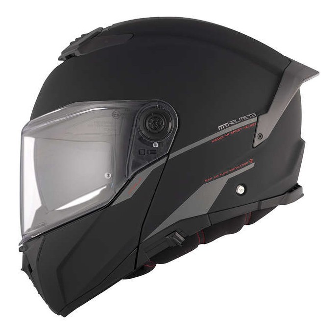 Casco Modular MT ATOM 2 SV SOLID A1 NEGRO MATE